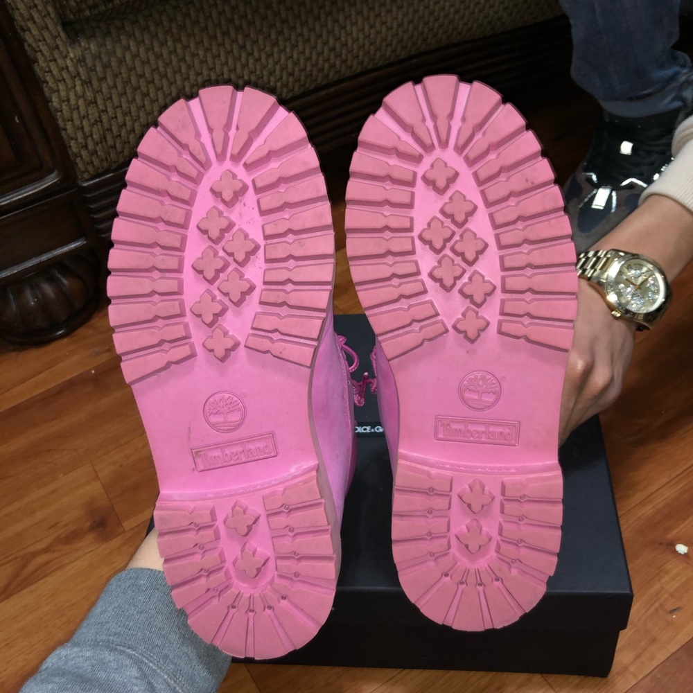 Pink timberlands - Picture 5 of 7